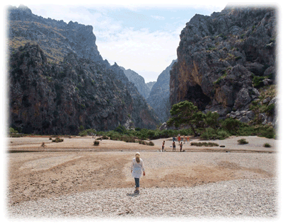 Blick in die Torrente de Pareis