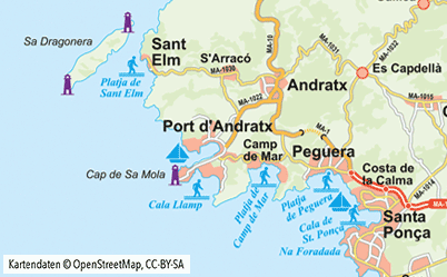 Karte Port d’Andratx