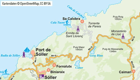 Karte Sa Calobra