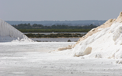 Salzberge vor den Salinen
